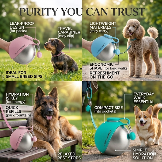 Pet Travel Water Bottle – Compact, Durable and Super Comfortable, Free Shipping